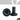 BAR ENDS - 19mm BLACK